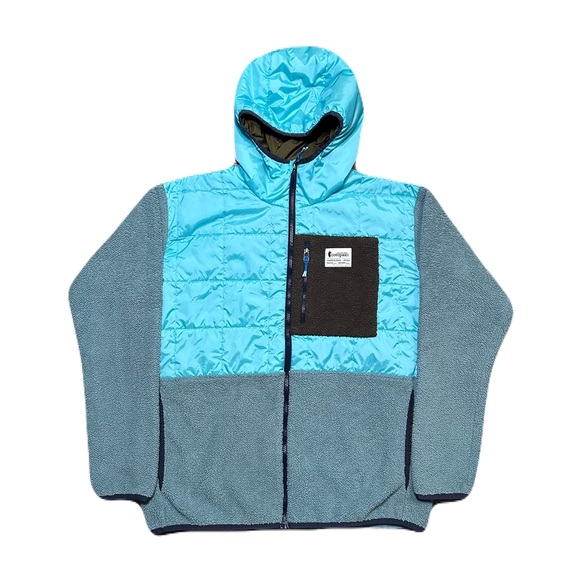 cotopaxi Jackets & Blazers - Cotopaxi Trico Hybrid Hooded Jacket Coat Women’s Large Light Blue
